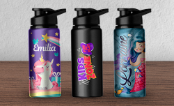 Squeeze Fosco Alumínio 600ml Impressão Colorida UV 