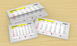 Bloco de Calendário para Ímã 2026