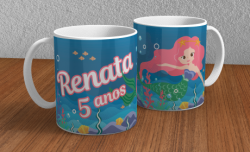 Caneca de Porcelana Branca 325ml 