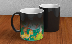 Caneca de Porcelana Mágica 325ml 