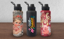 Garrafa de Alumínio LINE 750ml Impressão Colorida UV 
