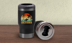 Copo Térmico com Porta Long Neck 420ml Impressão DTF